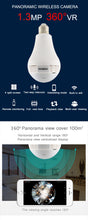 Load image into Gallery viewer, 360 Degree LED Light 960P Wireless Panoramic Home Security WiFi CCTV Lamp IP Camera Two Ways Audio