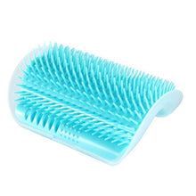 Load image into Gallery viewer, Cat Scratcher Corner Pet Brush Comb Play Cat Toy Plastic Scratch Bristles Arch Massager  Self Groomer with Catnip Pouch Cat Wall Corner Massage Groomer Cat Self Grooming Brush