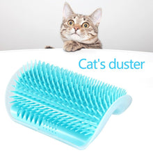 Load image into Gallery viewer, Cat Scratcher Corner Pet Brush Comb Play Cat Toy Plastic Scratch Bristles Arch Massager  Self Groomer with Catnip Pouch Cat Wall Corner Massage Groomer Cat Self Grooming Brush